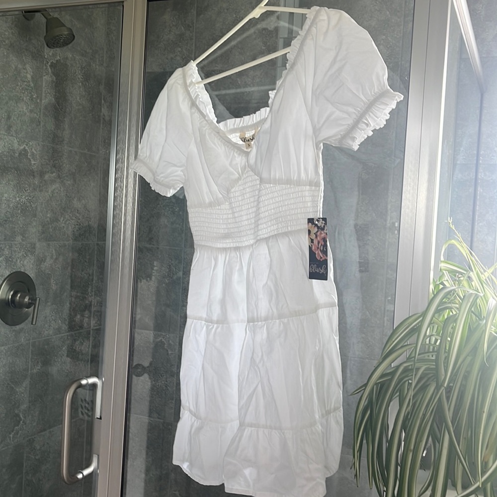 Shirt white dress.